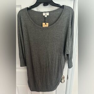 New Matchstick Gray Women’s Large Long Sleeve Shirt Top
